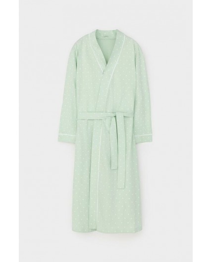 Е 50005/24/пастельно-зеленый,горошек халат