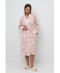 Е 50005/24/дымчатая роза,листья пальмы халат