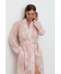Е 50005/24/дымчатая роза,листья пальмы халат