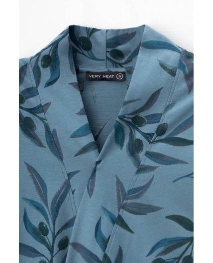 Е 50021/24/голубой мираж,оливковая ветвь халат