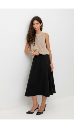 ЕВТ 7028/темный черный юбка