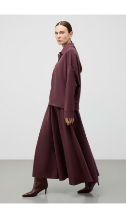 ЕВТ 7037/темный махагон юбка