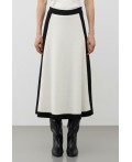 ЕВ 742/ш/молочный,черный юбка