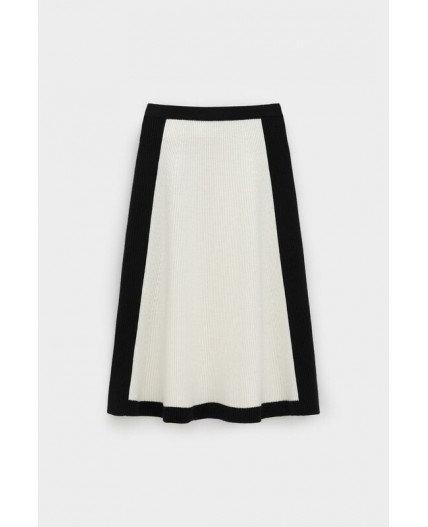 ЕВ 742/ш/молочный,черный юбка