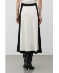 ЕВ 742/ш/молочный,черный юбка