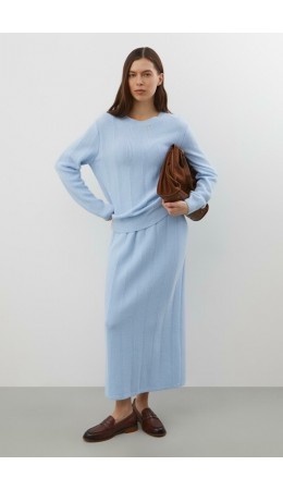 ЕВ 751/ш/голубой юбка