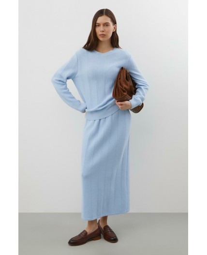 ЕВ 751/ш/голубой юбка