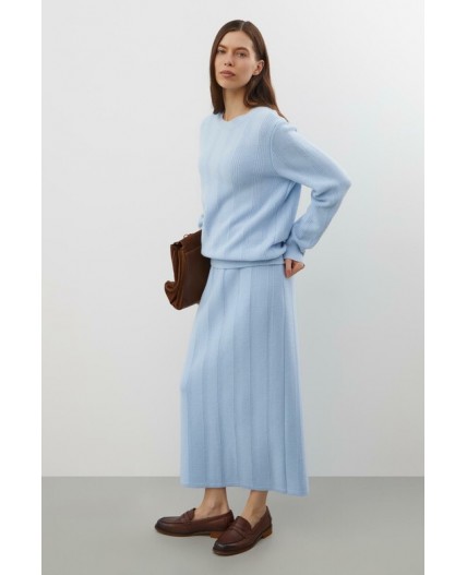 ЕВ 751/ш/голубой юбка