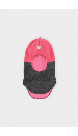 КВ 20284/ш/серый,розовый шапка-шлем