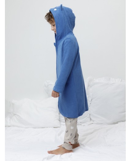 К 5801/яркий кобальт(мишка) халат