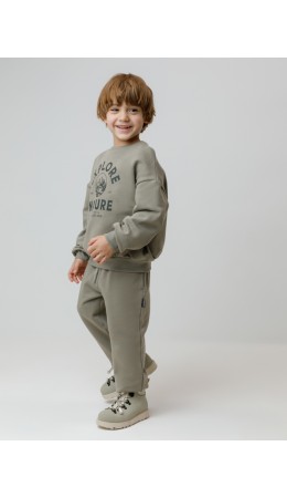 КР 400830/темно-оливковый к652 брюки