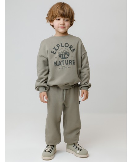 КР 400830/темно-оливковый к652 брюки