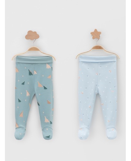 К 400220-2уп/голубой Н102,серо-голубой Н101 набор ползунки