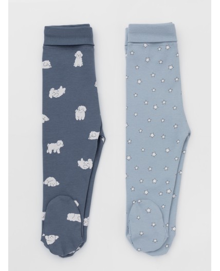 К 400220-2уп/серо-голубой Н100,синий Н052.3 набор ползунки