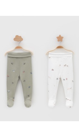 К 400220-2уп/хаки Н031.1,молочный Н103 набор ползунки