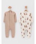 К 6535-2уп/молочный Н183,бежевый Н045.1 набор комбинезон