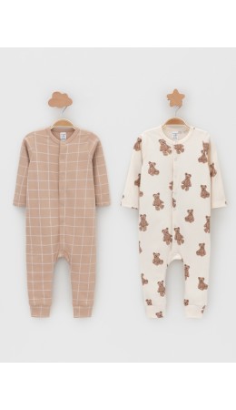 К 6535-2уп/молочный Н183,бежевый Н045.1 набор комбинезон