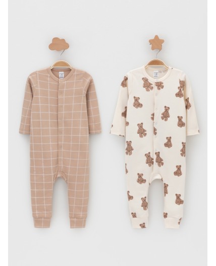 К 6535-2уп/молочный Н183,бежевый Н045.1 набор комбинезон