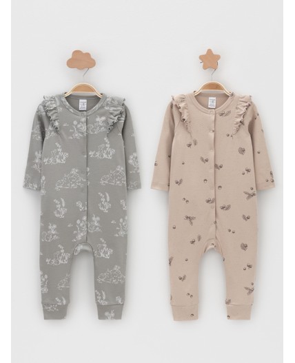 К 6534-2уп/оливковый Н081,тем.бежевый Н106 набор комбинезон