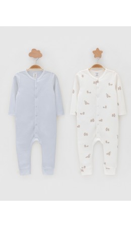 К 6535-2уп/серо-голубой 4106,молочный Н104 набор комбинезон