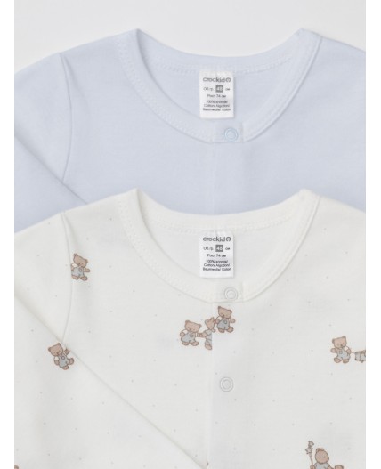 К 6535-2уп/серо-голубой 4106,молочный Н104 набор комбинезон