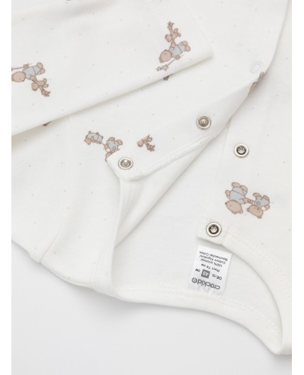 К 6535-2уп/серо-голубой 4106,молочный Н104 набор комбинезон