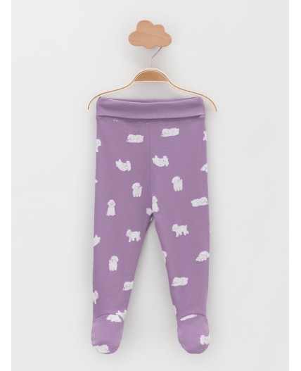 К 400220-2уп/молочный Н085.2,фиолетовый Н052.2 набор ползунки