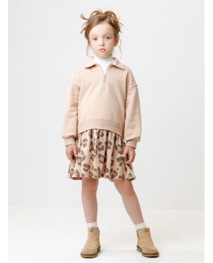 КР 5962/бежевый С074 к665 платье