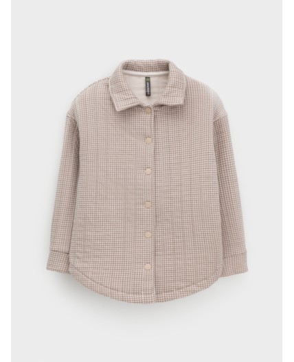 КР 302578/бежевый,гусиная лапка к625 рубашка