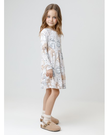 КР 5786/бежевый 0403 Н086 к659 платье