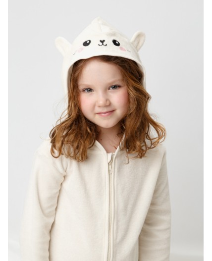 К 5801/белая лилия(котенок) халат