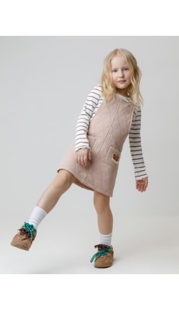 КР 5712/бежевый 1305 к609 сарафан