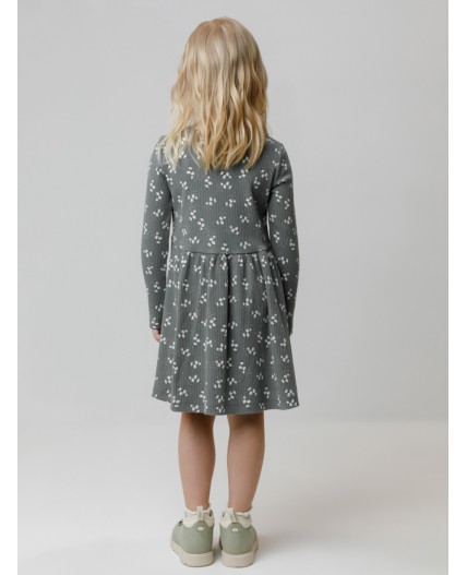 КР 5942/пряный базилик,нежные цветочки к585 платье