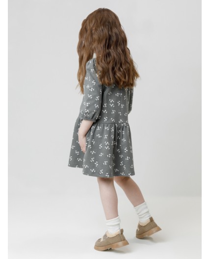 КР 5899/пряный базилик,нежные цветочки к585 платье