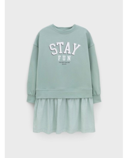 КР 5835/голубой прибой к635 платье