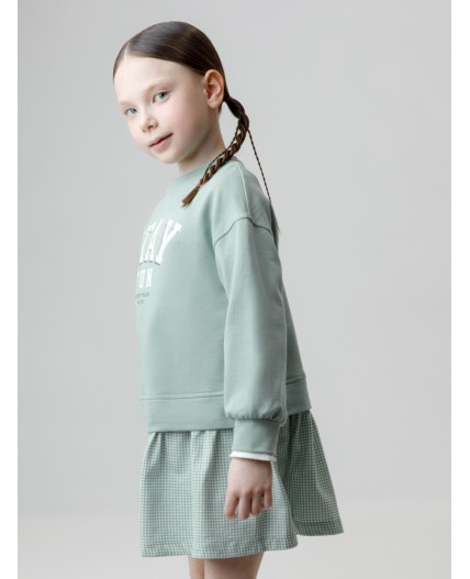 КР 5835/голубой прибой к635 платье