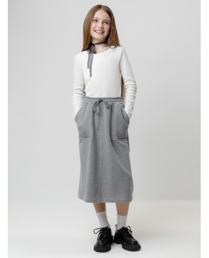 КР 7151/серый меланж к605 юбка