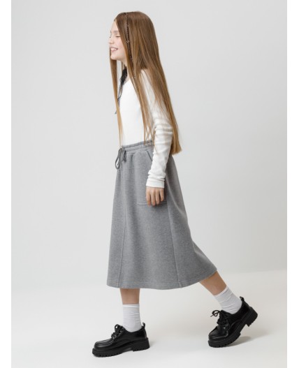 КР 7151/серый меланж к605 юбка