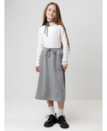 КР 7151/серый меланж к605 юбка