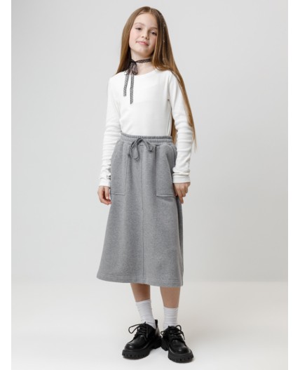 КР 7151/серый меланж к605 юбка