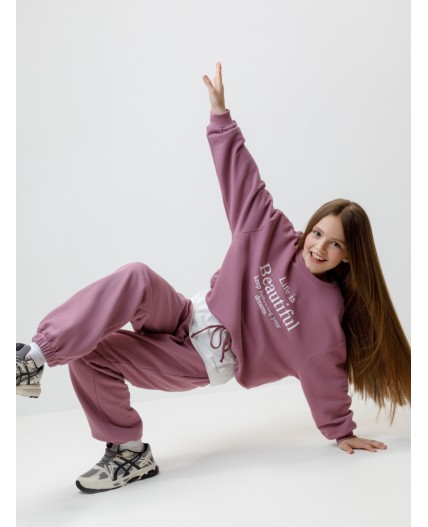 КР 400851/темная орхидея к595 брюки