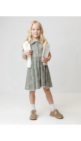 КР 5932/лесной туман,обитатели леса к581 платье