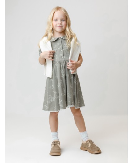 КР 5932/лесной туман,обитатели леса к581 платье