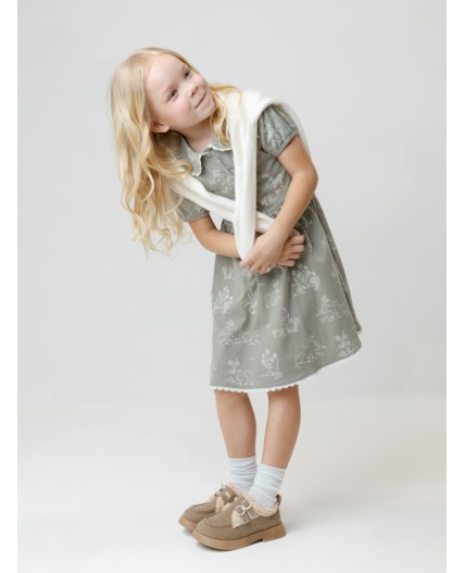 КР 5932/лесной туман,обитатели леса к581 платье