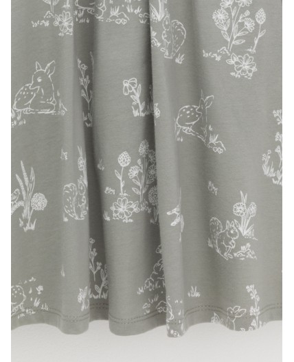 КР 5897/лесной туман,обитатели леса к581 платье