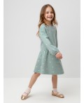 КР 5922/голубой прибой,мини розочки платье