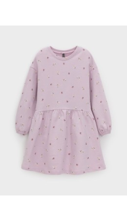 КР 5922-1/фламинго,мини розочки платье