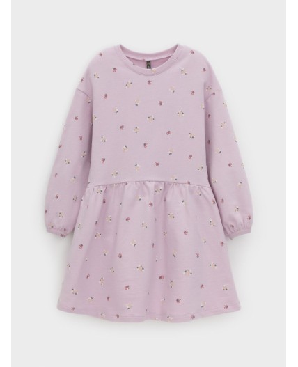 КР 5922-1/фламинго,мини розочки платье