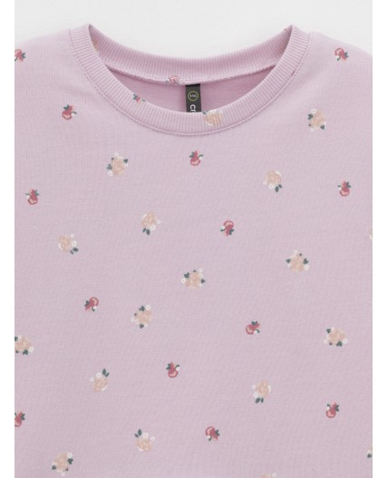 КР 5922-1/фламинго,мини розочки платье