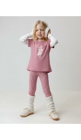 КР 4074/темно-розовый 1710 Н083 к643 брюки (лосины)